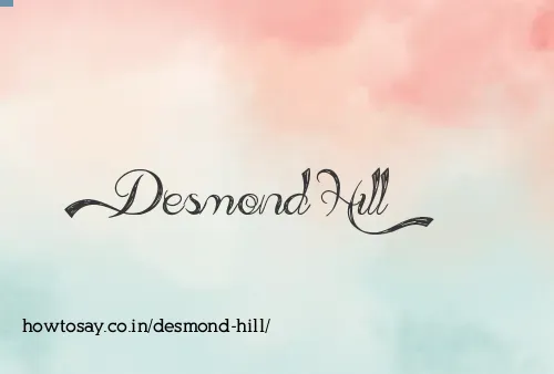 Desmond Hill