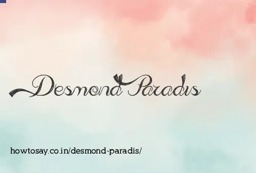 Desmond Paradis