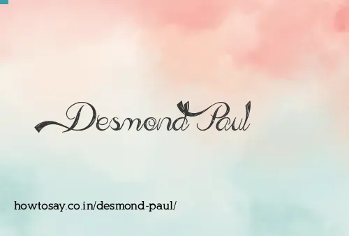 Desmond Paul