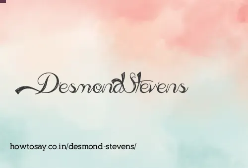 Desmond Stevens