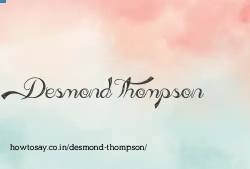 Desmond Thompson