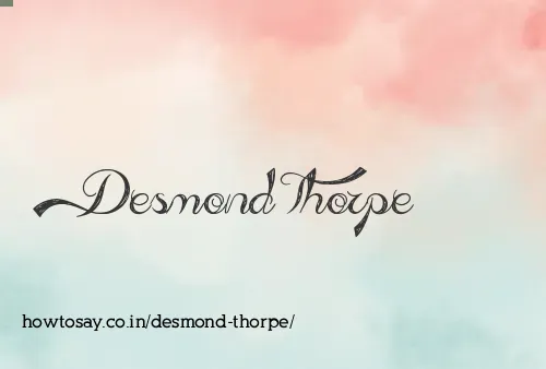 Desmond Thorpe
