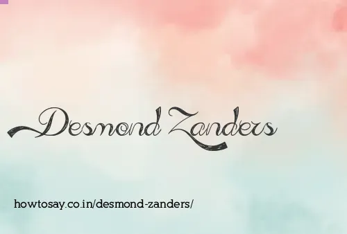 Desmond Zanders