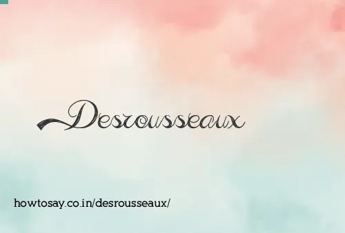 Desrousseaux