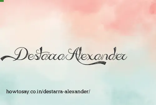 Destarra Alexander