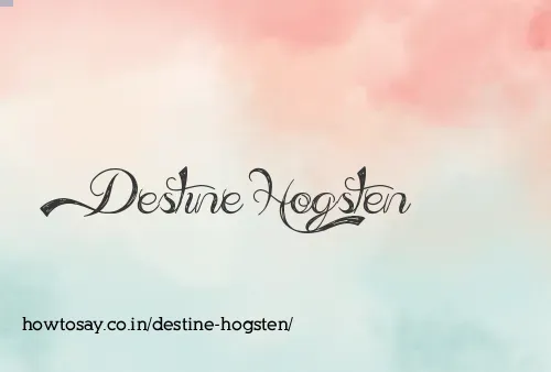 Destine Hogsten