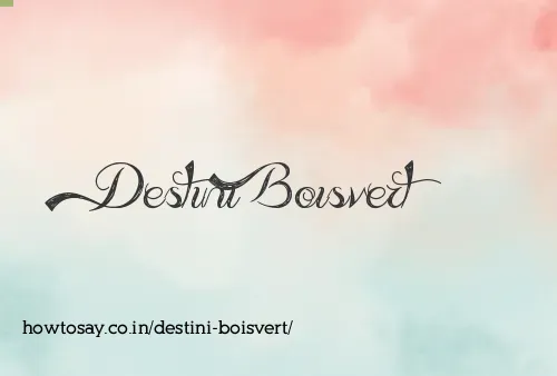 Destini Boisvert