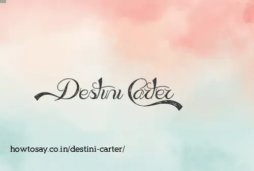 Destini Carter