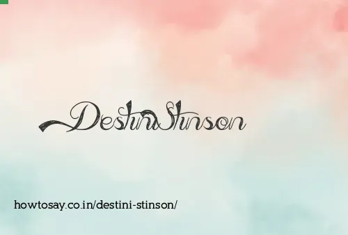 Destini Stinson