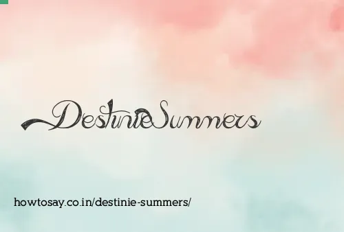 Destinie Summers
