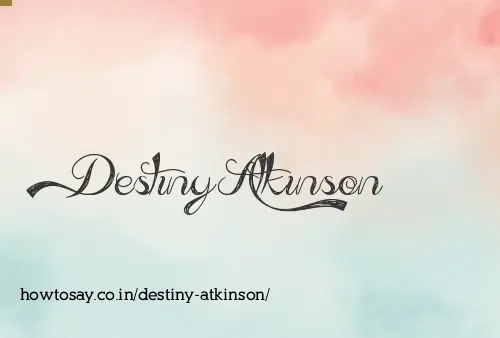 Destiny Atkinson
