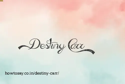 Destiny Carr