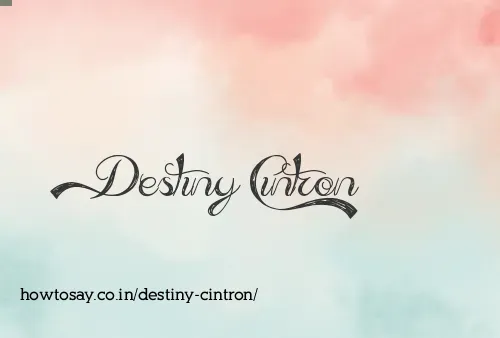 Destiny Cintron