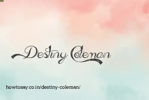 Destiny Coleman