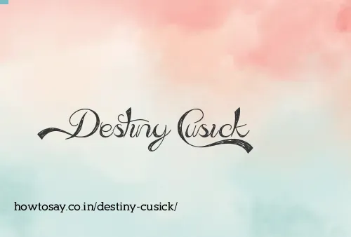 Destiny Cusick