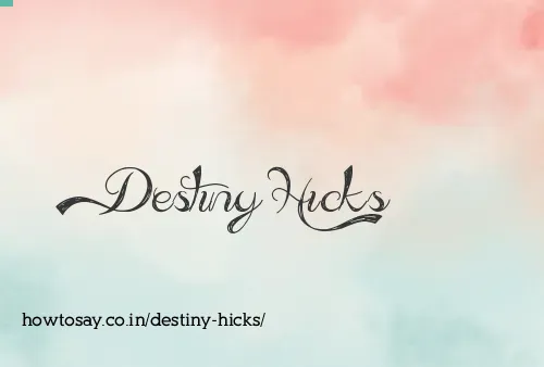 Destiny Hicks