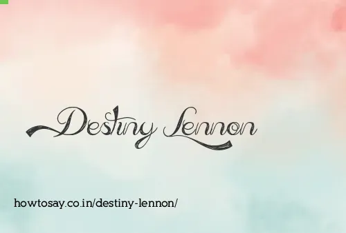 Destiny Lennon