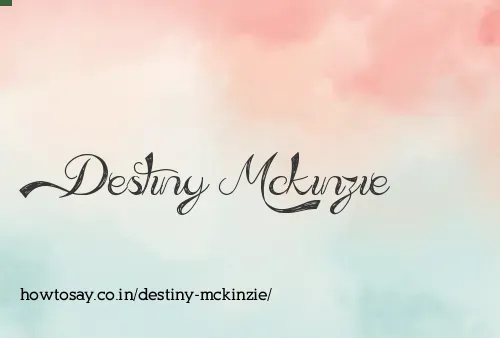 Destiny Mckinzie