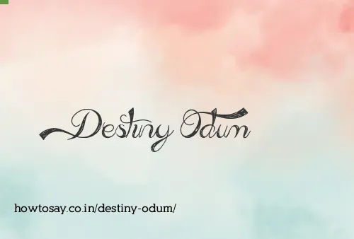 Destiny Odum