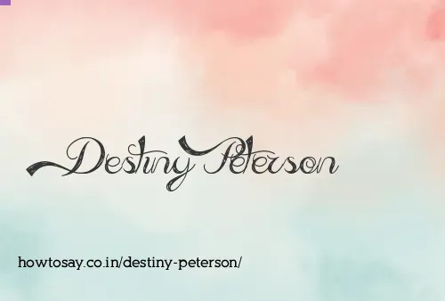Destiny Peterson