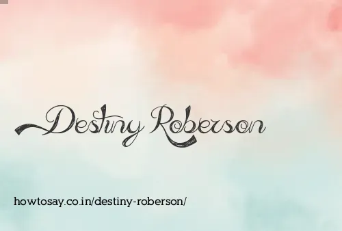 Destiny Roberson