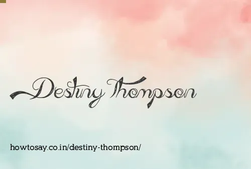 Destiny Thompson