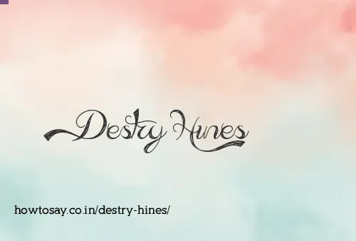 Destry Hines