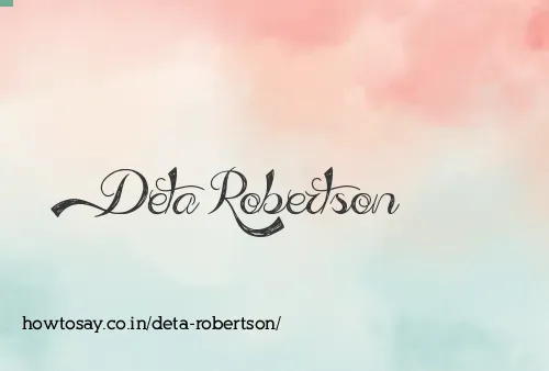 Deta Robertson