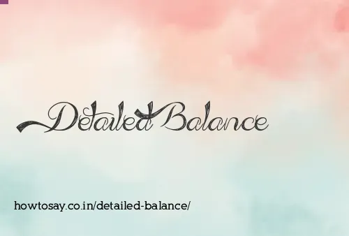 Detailed Balance