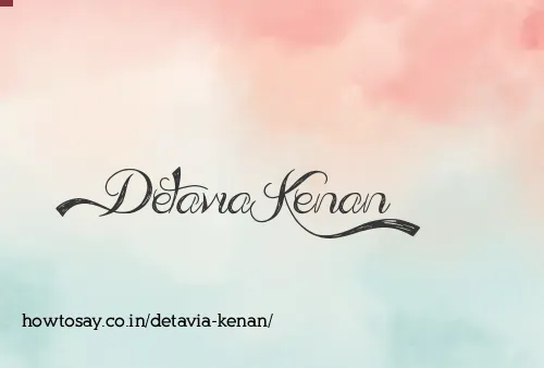 Detavia Kenan