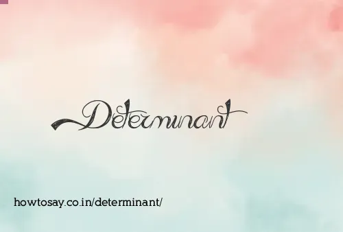 Determinant