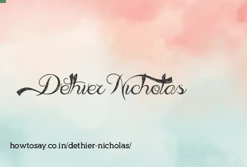 Dethier Nicholas