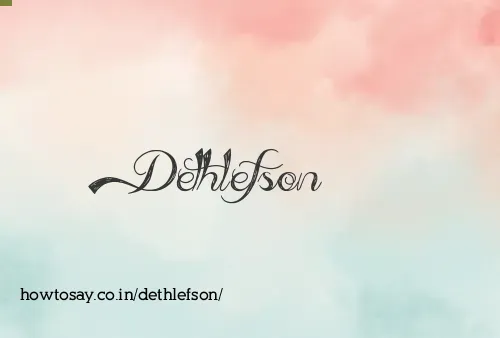Dethlefson