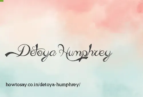 Detoya Humphrey