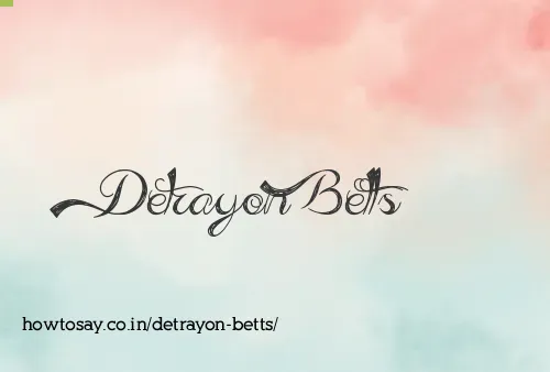 Detrayon Betts
