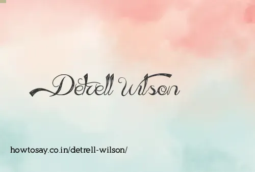 Detrell Wilson