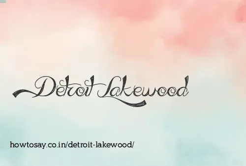 Detroit Lakewood