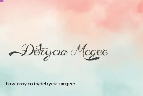 Detrycia Mcgee