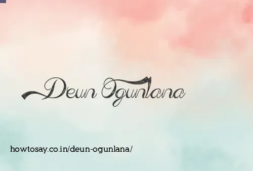 Deun Ogunlana