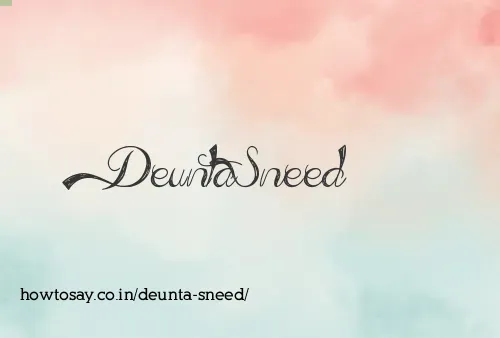 Deunta Sneed
