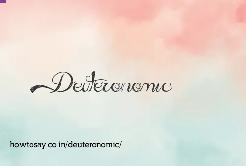 Deuteronomic