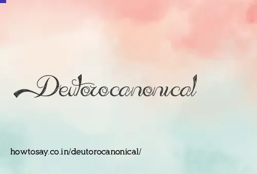 Deutorocanonical