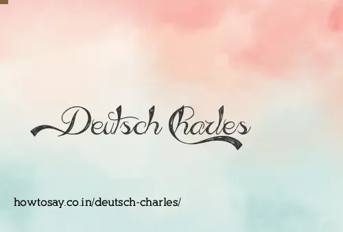 Deutsch Charles