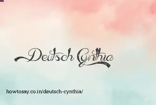 Deutsch Cynthia