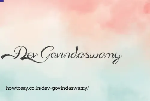 Dev Govindaswamy
