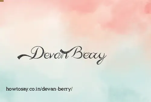 Devan Berry