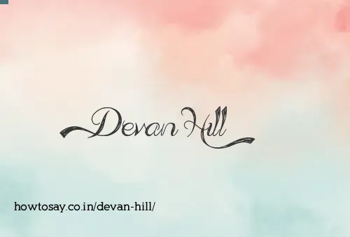Devan Hill