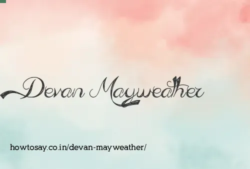 Devan Mayweather