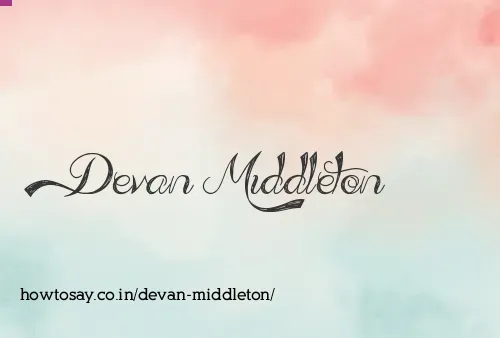 Devan Middleton