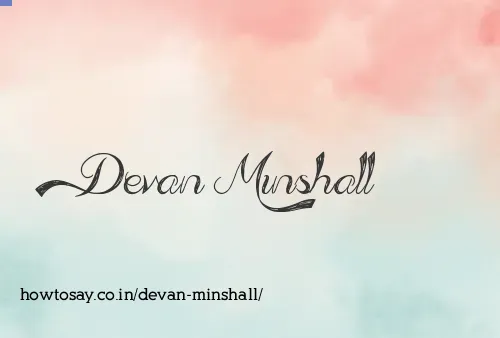Devan Minshall
